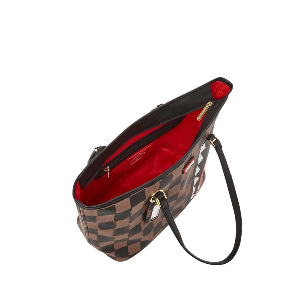 Sprayground Sharks In Paris Painted Tote